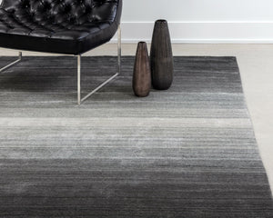 Sunpan Lagos Hand-Loomed Wool-Blend Rug - Artisan-Crafted Ombre Design for a Stunning Home Transformation Grey