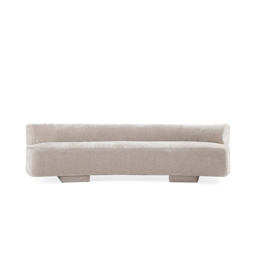 English Elm Verandah 112" Chenille Sofa In Soft Beige - Stylish, Durable Comfort For Living Rooms & Lounges! B365P398111-GIGA
