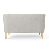 Christopher Knight Home® - Noble House - Sheena Mid Century Modern Beige Fabric Loveseat