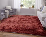 Feizy Rugs Indochine Plush Hand-tufted Polyester Shag Rug - Luxurious High Pile For Contemporary Spaces Red,Orange Polyester 4944550frst000c50