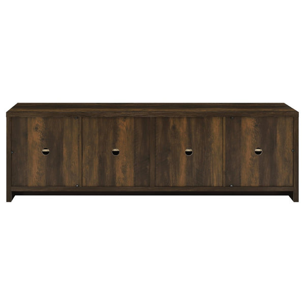 English Elm Sloat Matte Black Three Piece Entertainment Center with Media Towers for Large Tvs B062S01796