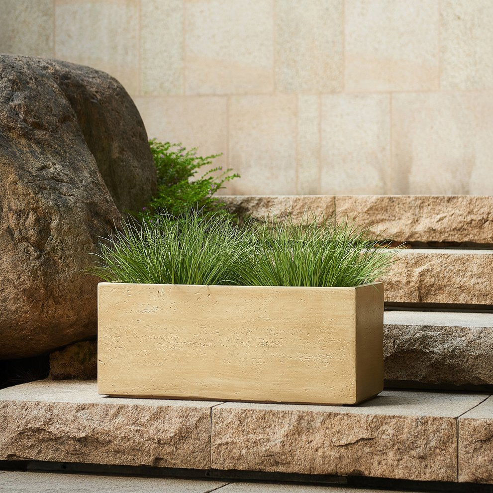English Elm Christopher Knight Home® - Mgo Handmade Rectangle Planter Box – Lightweight Travertine Beige, Perfect For Indoor & Outdoor Use N772P277549A