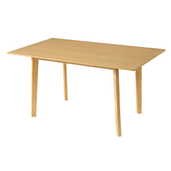 English Elm 60" Solid Rubberwood Farmhouse Dining Table Minimalist Design Seats Six for Kitchen Natural N752P327191N