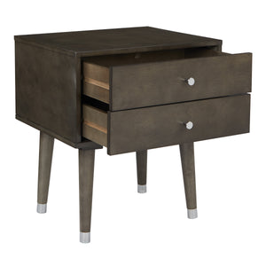 OSP Home Furnishings Cupertino Side Table Grey