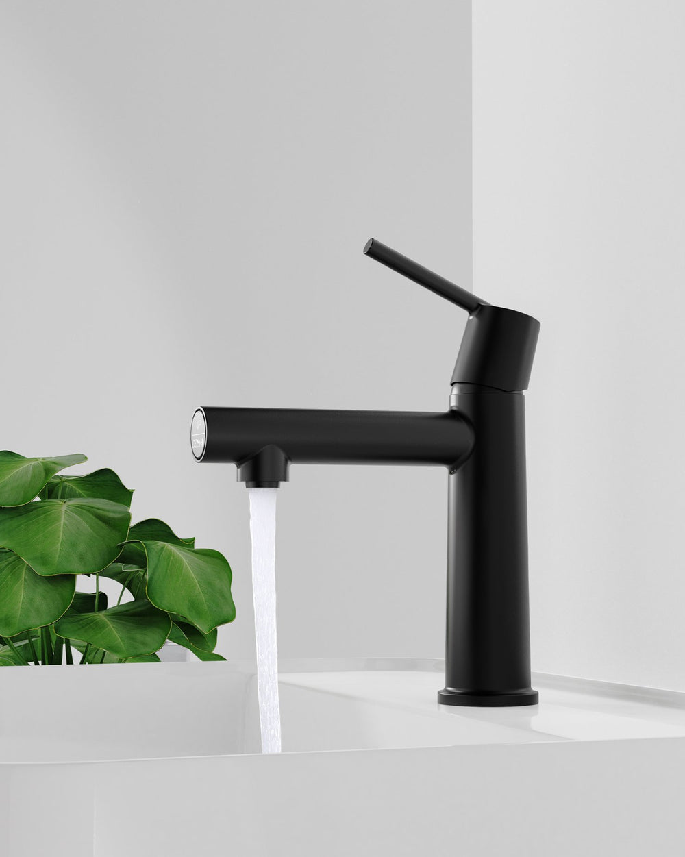 English Elm Matte Black Single Handle Bathroom Faucet – Dual Flow Modes, Compact Design For Easy Installation! T3177P289659