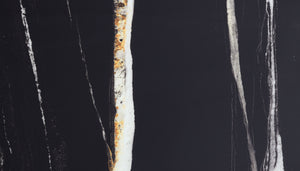 English Elm Wenona Black Mirrored Finish Coffee Table with Marble Grain Design, Tempered Glass, Durable Composite Wood B2726P245029