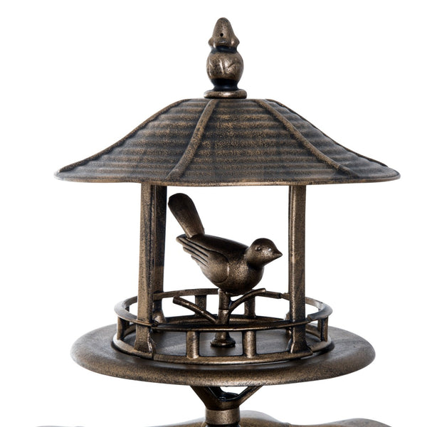 English Elm Outsunny 3-In-1 Vintage Garden Bird Bath, Feeder & Planter - Elegant Antique Design For Bird Lovers W2225P217962-GIGA