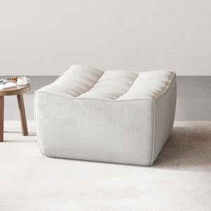 English Elm Caterpillar Classic Armless Modular Sofa - Versatile Light-Grey Seating With Cozy Ottomans & Comfort B341P321115