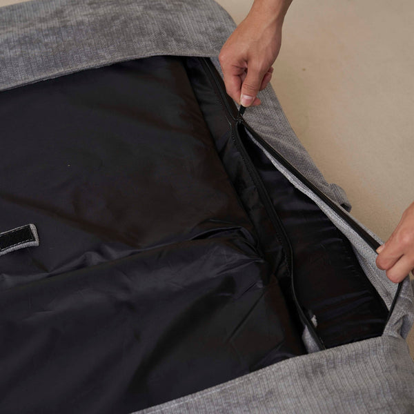 English Elm Convertible Fold-Out Double Sofa Bed with Thick Cushioning, Adjustable Backrest & Space-Saving Design Gray W244S00004