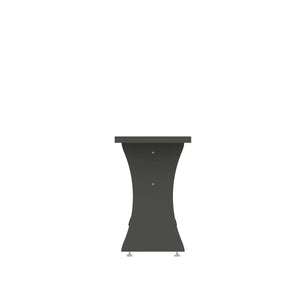 English Elm Coney Dining Bench with Curved Silhouette and 550 lb Capacity, Sleek MDF Frame for Modern Homes Charcoal grey B365P398209