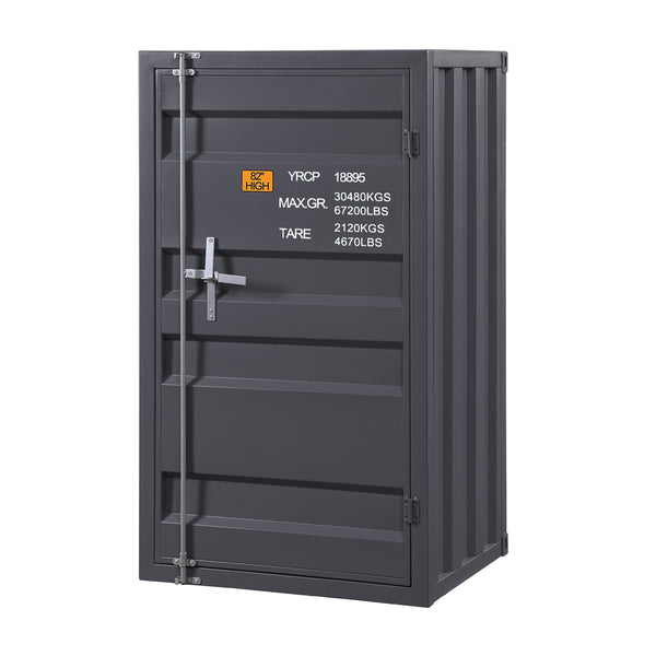 English Elm Cargo Cargo Gunmetal Finish Vanity Desk with Industrial Metal Frame, Single Smooth-Glide Drawer, 39"L Gunmetal 51 L x 32 W x 10 H B2726P263378