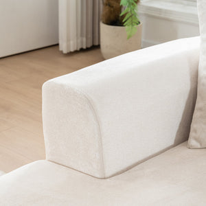 English Elm Modular Sectional Sofa - L-Shape Chaise Sleeper With Deep Seating & Plush Corduroy Fabric Comfort W2012S00008