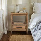 Martha Stewart Salina Casual Woven Cane Nightstand MT136-1209 Toasted Almond