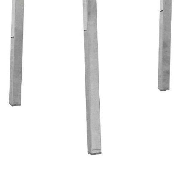 English Elm Eun Channel Tufted Faux Leather Dining Chairs with Chrome Legs Modern Set of 2 B056P416810