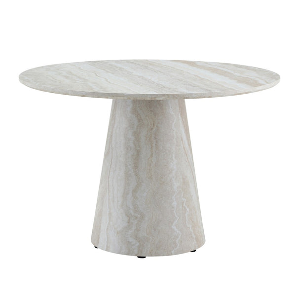 English Elm Only Round Mdf Dining Tabletop Light Wood Grain Finish Casual Family Meals W1151P388761