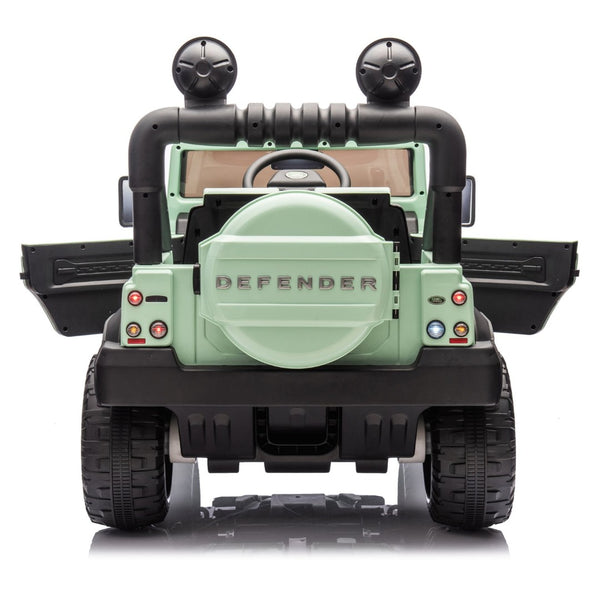 English Elm Licensed Land Rover Defender Ride on Car 24v Dual Motor with Parental Remote Green W1578P339063