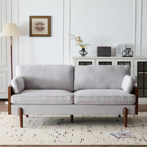 Christopher Knight Home® - Noble House - Mid-Century Modern Sofa- Light Smoke Gray