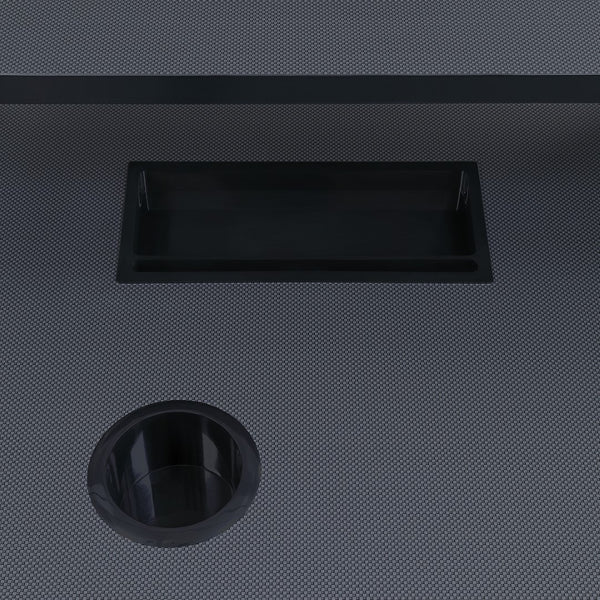 OSP Home Furnishings Adaptor 63" Gaming Desk Black