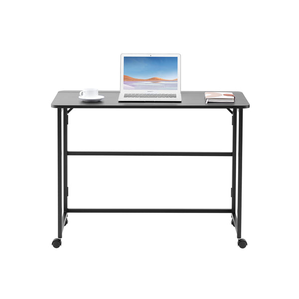 English Elm Folding Desk - Compact Black Foldable Computer Desk For Small Spaces, Easy Storage & Setup 39.37" W2516P272890