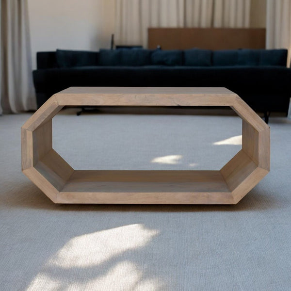 English Elm Solid Mango Wood Vanity Table with Foldable Mirror Open Storage Nordic Legs B182P279186