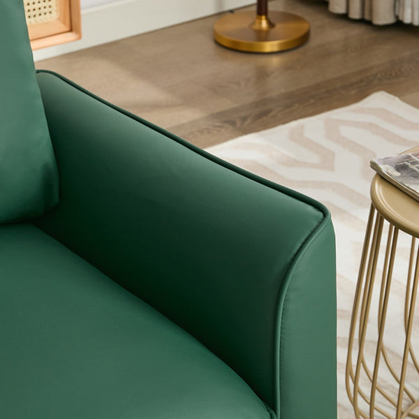 English Elm Ts Cat Paw Leather Upholstered Sofa Chair - Retro Nordic Design For Cozy Living Spaces & Balconies W2311P339654-GIGA