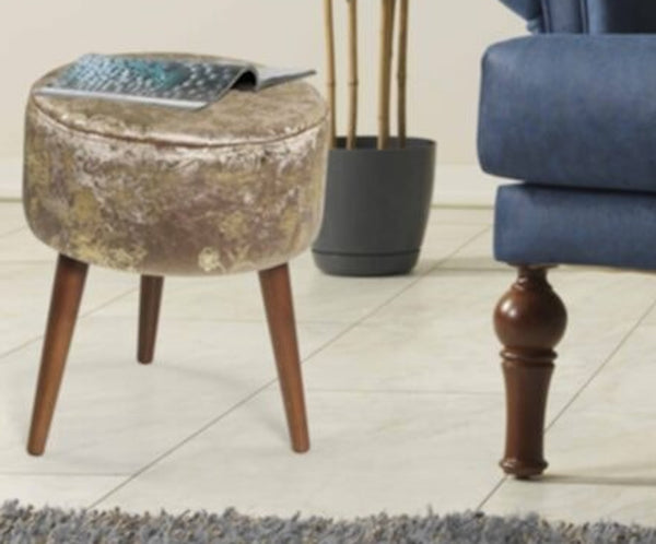 English Elm Flora Ottoman Light Brown - Compact, Versatile Footrest & Extra Seating For Modern And Rustic Homes B029P210382