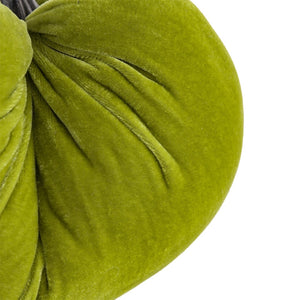 English Elm Set Of 2 Velvet Weighted Pumpkins - Apple Green Decor For Farmhouse Fall Tabletop & Thanksgiving W2078P246652-GIGA