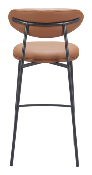 Rorun Barstool - Set of 2 Brown 110338 Zuo Modern