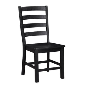 English Elm Reddy Ladder Back Wood Dining Chairs Set of Two Farmhouse Style with Oak Grain Detail B056P417035