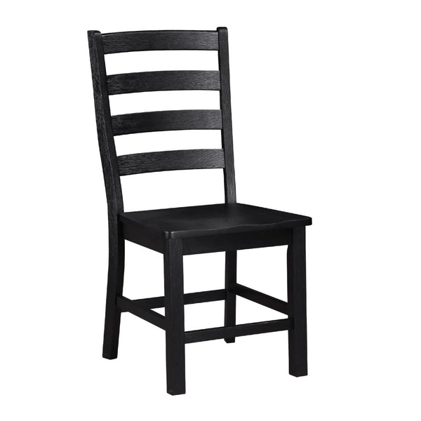 English Elm Reddy Ladder Back Wood Dining Chairs Set of Two Farmhouse Style with Oak Grain Detail B056P417035