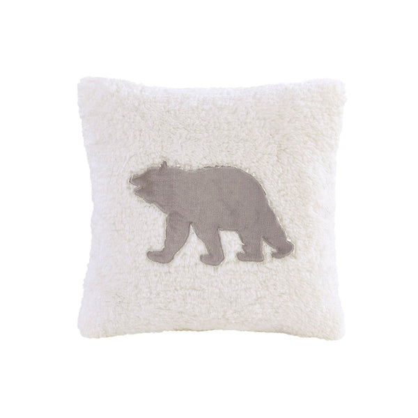 English Elm Full/Queen Plush to Sherpa Comforter Set - Reversible Berber Cozy Down Alternative, Hypoallergenic, OEKO-TEX Certified Grey+Ivory 22.44 L x 20.87 W x 13.39 H B035100468