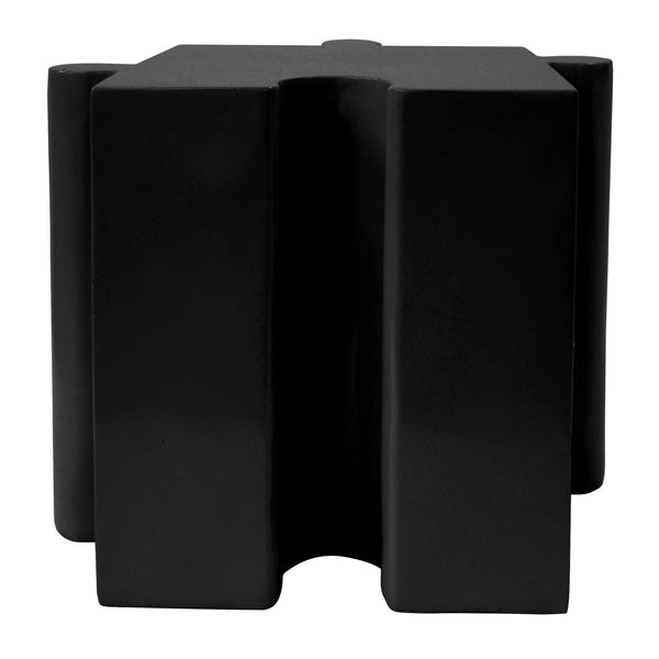 English Elm Christopher Knight Home® - Puzzle Art Side Table - Modular Mgo Design For Indoor & Outdoor Use, Customizable, Black Finish N770P347931B
