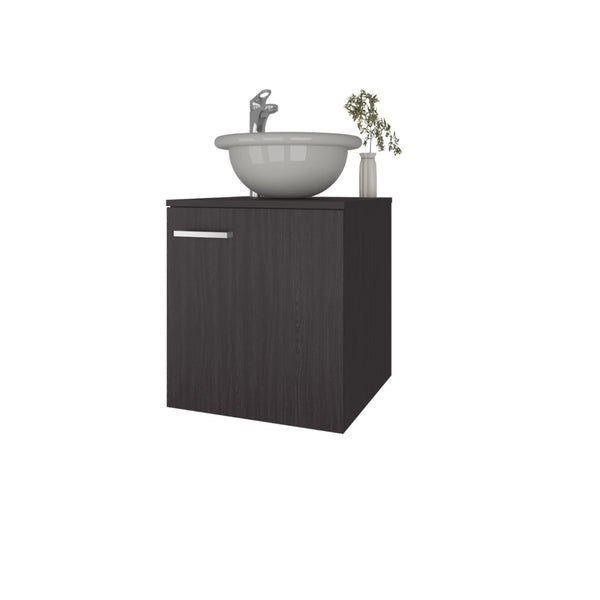 English Elm Wengue Floating Bathroom Vanity With Integrated Sink – Modern Elegance For Small Spaces & Storage B062P303923-GIGA