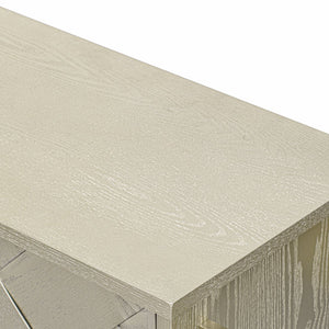 English Elm K&K Farmhouse Kitchen Island with 3D Wave Stripes Ash Veneer, Drop Leaf, Rolling Cart Storage Champagne N707P207916X