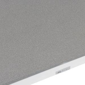 English Elm Wyncrest White Aluminum & Teak Outdoor Dining Table with Stone Top — Sturdy, Rust‑Resistant Patio centerpiece B2736P354346