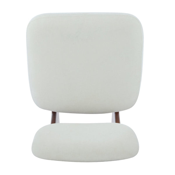 English Elm [set of 2] Beige Polyester Barrel Lounge Chairs with Black Wood Base for Living Room Beige,Walnut N767P373046W