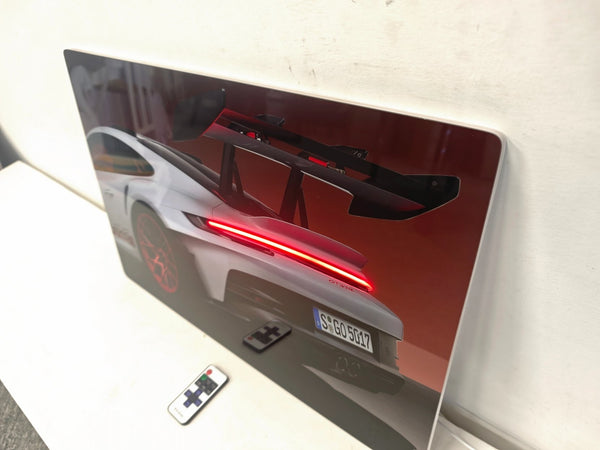 English Elm 16X10 Sports Car Led Wall Art – Modern Acrylic Light Up Picture With Remote For Home & Garage Decor T3976P383251