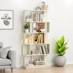 English Elm 31.5" Tall 5-tier Mdf Bookcase Slim Open Shelving Unit for Office Bedroom Living Room White W2899P444154