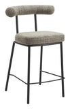 Kede Counter Stool Green Tweed 110099 Zuo Modern