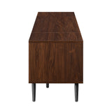 Noah Mid-century Modern 80" TV Stand in Dark Walnut - Sleek Design with Spacious Storage & Style