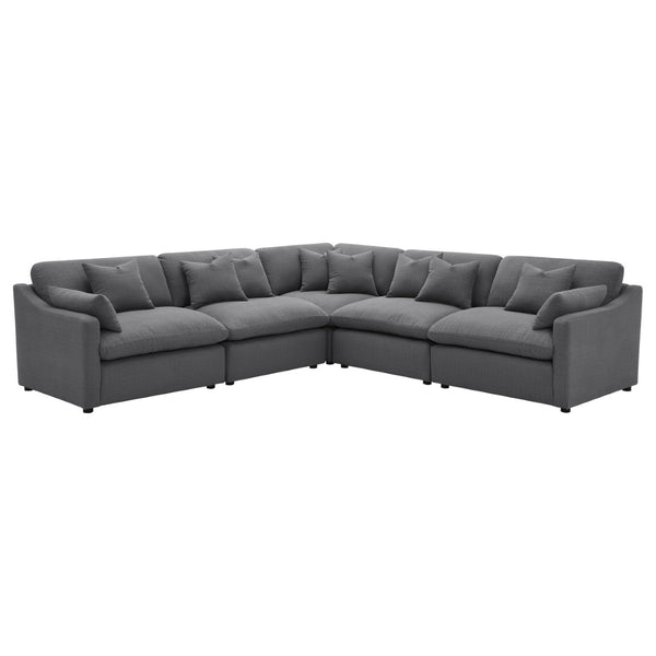 English Elm Greeley Armless Accent Chair with Performance Fabric and Foam Cushions for Modern Living B062P441446