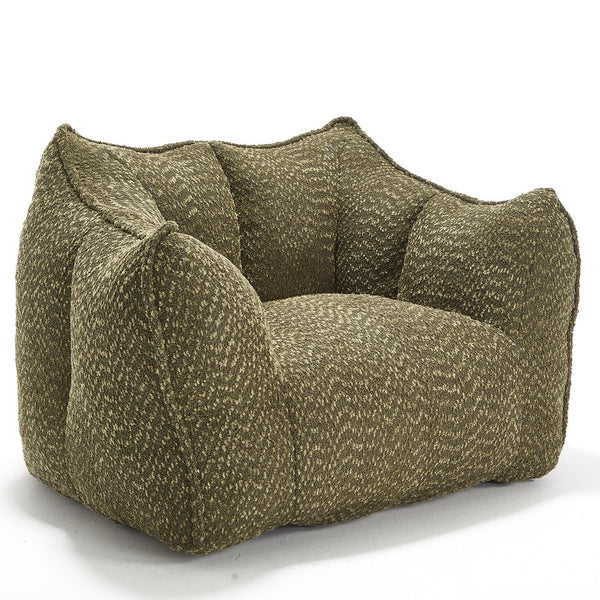 English Elm Sofa plush beanbag chair with superfiber cover and resilient foam filling for ultimate home comfort and relaxation Olive Green W1996P252266