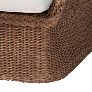 English Elm Bohemian Natural Rattan Accent Chair with Braided Arms and Removable Cushion B2750P467824