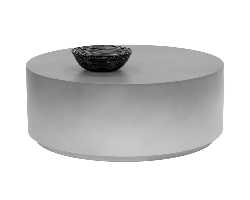 Sunpan Perfetti Coffee Table - Contemporary Ombre Grey & White Concrete Design for Stylish Living Spaces