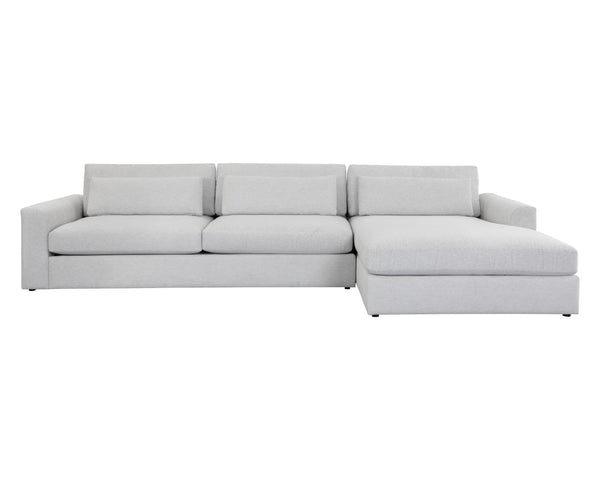 Sunpan Merrick Sofa Chaise - Stylish Comfort with Fully Upholstered Base, Modern Design for Any Space Right Arm Facing