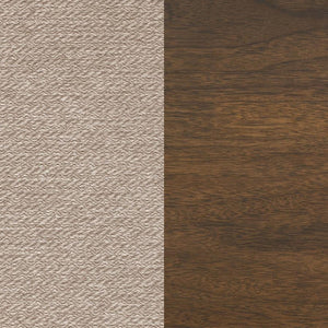 English Elm Set Of 2 Comfort-Enhanced Upholstered Dining Chairs In Soft Latte Twill With Medium Walnut Frame B016P223164-GIGA