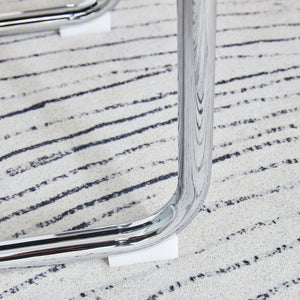 English Elm Table Modern Luxurious Dining Set - Transparent Glass Top With 4 Dark Gray Pu Chairs & Silver Legs W1151S04129-GIGA