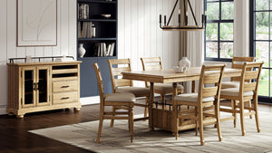 English Elm Ladder Solid Wood Counter Stool with Upholstered Seat, Ladder-Back Comfort and Turned Legs, Warm Finish Caramel 45 L x 21.5 W x 13 H B2699P355204