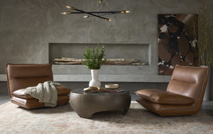 Sunpan Zagora Loom-Knotted Rug - Luxuriously Soft Viscose, Artisan Crafted with Unique Patterns for Your Home Rust