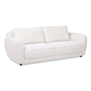English Elm Jennifer Taylor Home - Sharon 84" Puffy Arm Sofa in Alpaca Off-White Chenille—Pet-Friendly, Removable Cushions, Durable Support B2719P238353